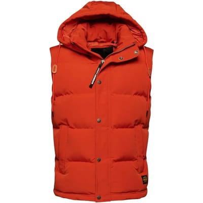 Superdry - Everest Bodywarmer met Capuchon - Heren - Gilets