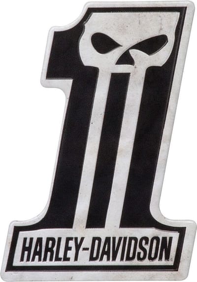 Harley-Davidson #1 Schedel Magneet