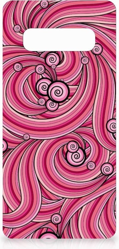 Samsung Galaxy S10 Plus Hoesje maken Swirl Pink