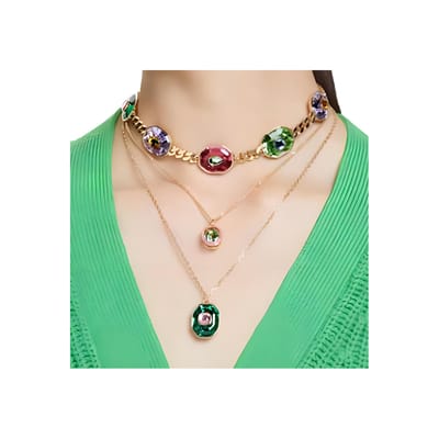 Pendentif Exquis Swarovski Bijoux Femme Or 5648446 Box (Random Color) beige