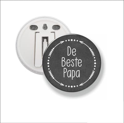 Button Met Clip 58 MM - De Beste Papa