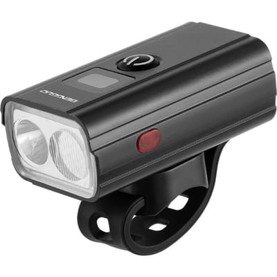 Oplaadbare Fietslamp Aluminiumlegering Fiets Koplamp Waterdichte Fiets Voorlampen zwart