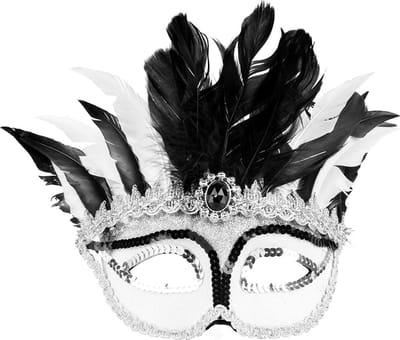 Boland - Masker Venice gazza Zilver - Volwassenen - Showgirl - Glamour - Carnaval accessoire - Venetiaans masker