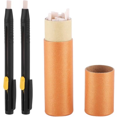Lot de 2 porte-stylos pour recharge de cire, 20 marqueurs pour cuir et tissu qui disparaissent automatiquement
