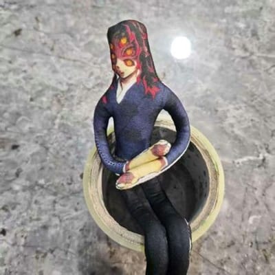 Demon Slayer Akaza Beweegbare Pluche Pop Ingebouwd Draad Gevulde Figuur Oneindig Kasteel Mugen Trein Verzamelobject Leuk Speelgoed Voor Anime Fans