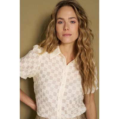 Blouse Hilly - Structured Puff Sleeve | Cream