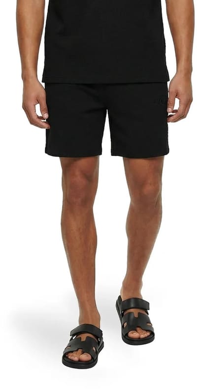 Malelions zwarte heren broek   Regular fit   Ritszakken   Structuur patroon   Elastische boord   Regular waist Zwart XL