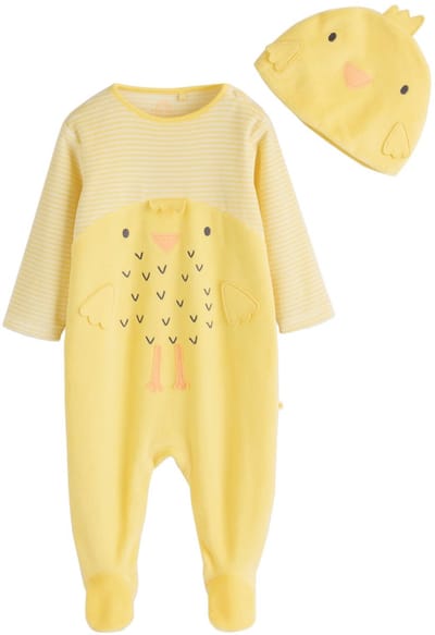 Next - Pasgeboren unisex - Babypyjama met paasprint - Geel