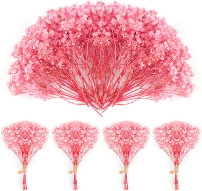 70 Stuks Mini Gedroogde Roze Bloemen voor DIY Decoratie en Bruiloften