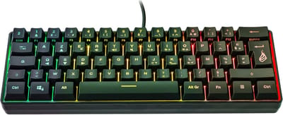 Compact Gaming-toetsenbord 60% met RGB Verlichting en Multimedia Functies