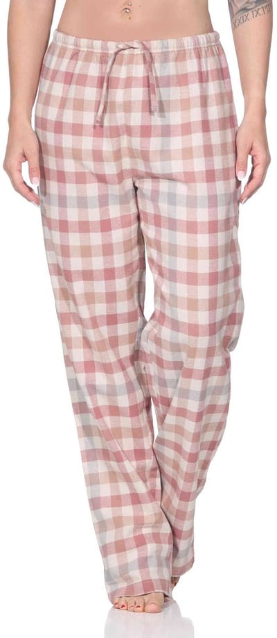 Normann geruite flanellen pyjamabroek voor dames - ideaal om te ontspannen