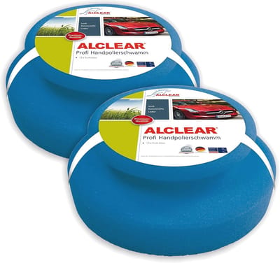 Handpolijstspons voor Wassen en Polijsten - Professionele Schuimspons 130 x 50 mm (2 Stuks)