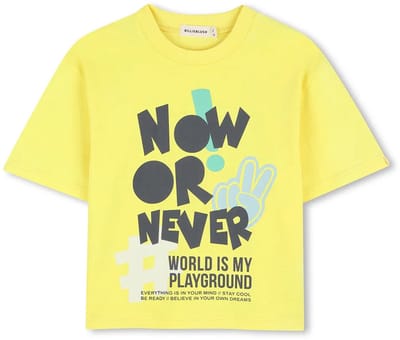 Billieblush U21696 T-shirt Met Korte Mouwen Geel 10 Years Jongen