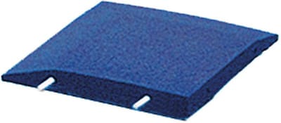 Rubber Hoekstuk rand Speelplaats Blauw - L vormige opsluitband - 40 x 40 cm