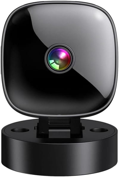 Mini WiFi Camera - Draadloze Camera - Thuisbeveiliging - 360 Graden Rotatie - HD 1080P - Zwart