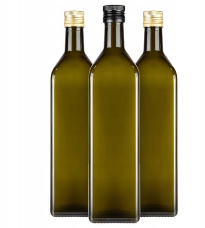 Bimberek Marasca Serie - Glazen Fles - 1L - Olijfgroen - Met Dozering