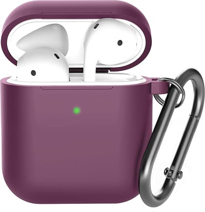 Shieldcase Case - beschermhoes geschikt voor Airpods 2 silicone case - case geschikt voor Airpods 2 hoesje - optimale bescherming - burgundy