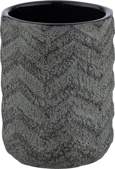 Wenko Badkamerbeker Mantua 10 X 7,5 Cm Keramiek Zwart