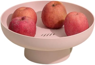 Famanu – Fruitschaal organizer – aanrecht fruitmand en opbergstandaard (roze)
