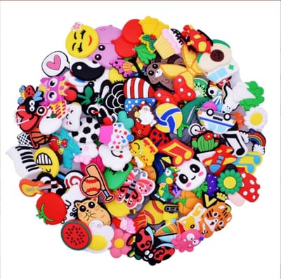 Daity 100 stuks - Crocs gespen - voor schoenen - perfecte feestgunsten voor tieners, kinderen en volwassenen - siliconen