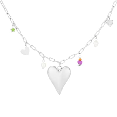 Sunset Love Ketting | RVS (verkleurt niet) | Zilverkleurig | Cadeau voor haar | Verjaardag Cadeau | Kerst | Moederdag