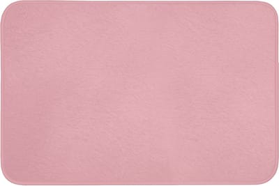 Badmat 90x60 cm - Antislip - Roze - Kleuren - Interieur - Effen - Kleur - Badmatten voor badkamer - Badkamermat - Douchemat - Badkamer mat