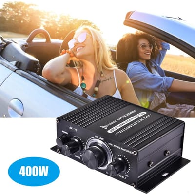 400W DC12V BT-versterker HiFi autoradio muziekontvanger FM MP3 eindversterker AK170 gray