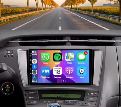 Autoradio 4/64GB met Carplay en Android auto | Geschikt voor Toyota Prius 3 2009-2015 | Radio scherm met Navigatie | 2009 2010 2011 2012 2013 2014 2015| XW30