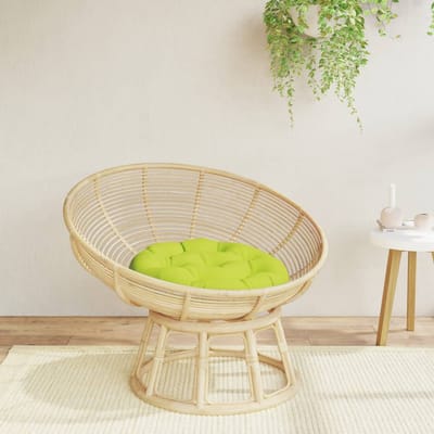 vidaXL - Zitkussen - rond - Ø - 60x11 - cm - oxford - stof - heldergroen