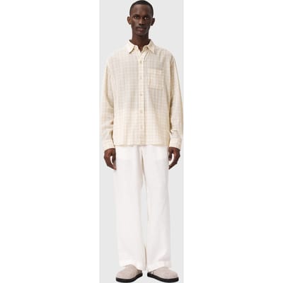 AllSaints Toya Ls Shirt Sandstone Brown Taglia: XS | Camicie Casual Outlet | Uomo | Marrone