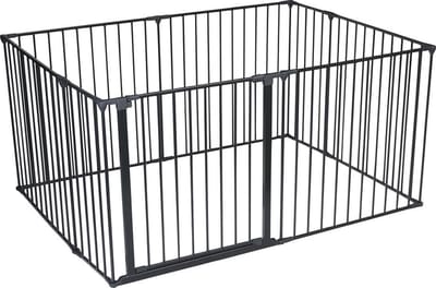 Safetots Grondbox, 105cm x 144cm, Zwart, 70cm Hoog, Baby Speelpen