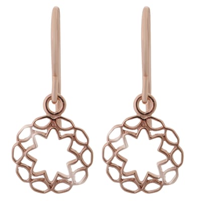 Orphelia 'Jasmine' Dames 925 Sterling Zilveren Set: Armband + Oorbellen + Ketting - Roze SET-7076/1