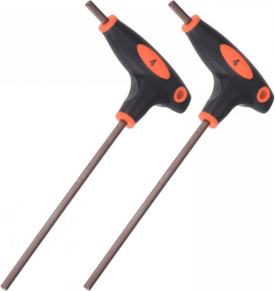 Inbussleutel Set - T-handvat Sleutel - Mechanische Reparatie - Dubbelzijdig Ontwerp - 4 mm - Zwart