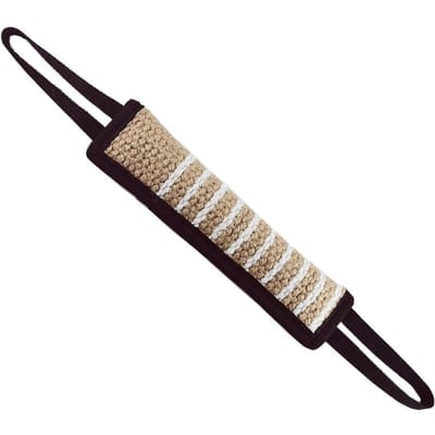 Anneau de dentition pour chien Jouet à mâcher pour chien Oreiller à mordre pour chien Jute à mordre à mâcher Rapport Chiot Entraînement Jeu interactif Fournitures à mâcher pour dents de chien noir