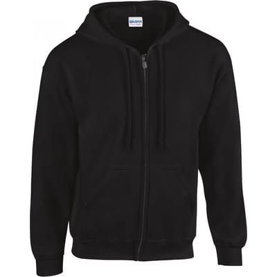 Gildan Heavy Blend™ Adult Full Zip Hooded Sweatshirt GI18600 - Black - 3XL