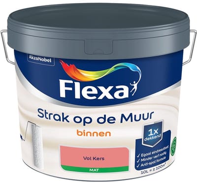 Flexa - Strak Op De Muur Binnen Mat - Vol Kers - Mengverf - 10 L