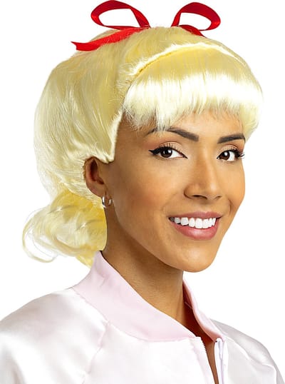 FUNIDELIA 1950s blonde pruik voor vrouwen Rock & Roll