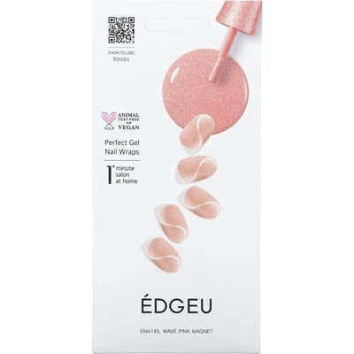 Edgeu, gel parfait pour les ongles, ENA 145, rose ondulé magnétique, ensemble de 19 pièces