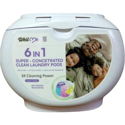 Koreaanse Wascapsules WellMe 6in1 supergeconcentreerde schone waspods 40 pcs capsules in pack
