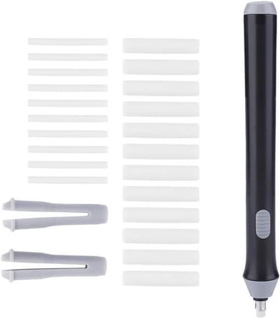 Elektrische Batterij Aangedreven Automatische Gum met 22 Navullingen - Perfect voor School en Hobbygebruik