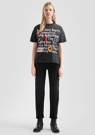 High Waist Anklebone Jeans Dames QS Tizie