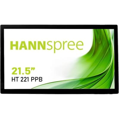 Hannspree HT 221 PPB Touchscreen monitor Energielabel: D (A - G) 54.6 cm (21.5 inch) 1920 x 1080 Pixel 16:9 4 ms VGA, HDMI, DisplayPort, USB-A 3.0,