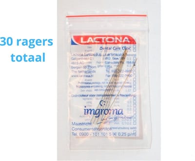 Lactona Interdentaal Ragers - XX-Small Long 25mm - Geel - 6 gripzak x 5 stuks - Voordeelpakket