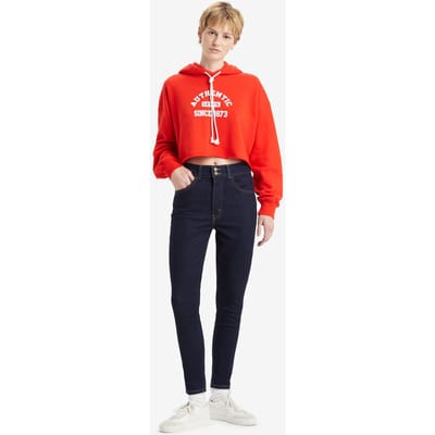 Levi's Retro High Skinny Db Cast Shadows Maat: W23L28 | Skinny Jeans Outlet | Dames | Blauw