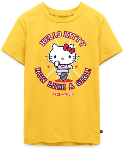 Hello Kitty Run Like A Girl Premium T-Shirt Tiener