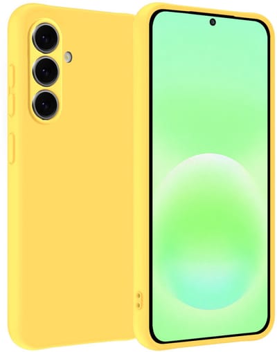 Hoesje Geschikt voor Samsung Galaxy A57 - Sterk & Shockproof - Hoes Cover - Siliconen Case - Geel