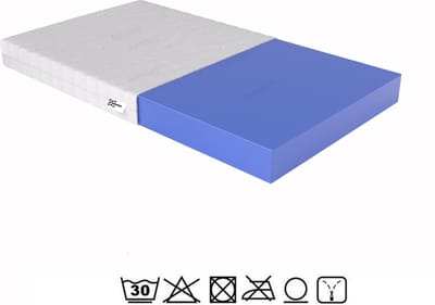 Matras 130x190 - Aanpasbaar - 20cm dik - Koudschuim & Hybrid- Afneembare tijk wasbaar - 130x190 cm
