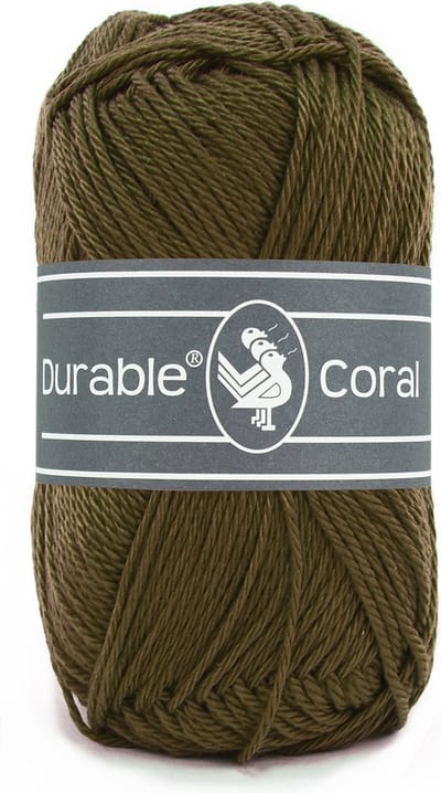 Durable Coral - 2149 dark olive - Gemerceriseerd Katoen Garen