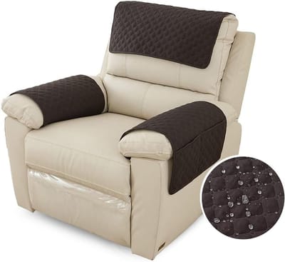 Set van 1 Zitsbank Armleuning & Hoofdsteunhoezen - Waterdicht & Antislip Bankbeschermer