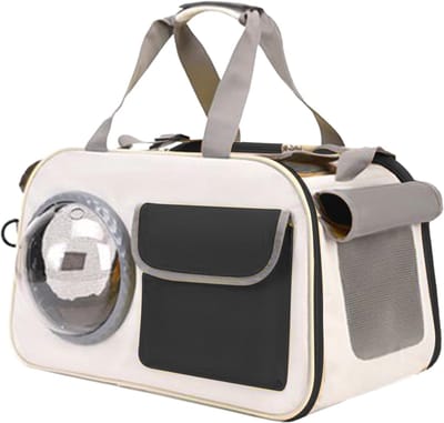 Kattenvervoer Tas - Dierenmand Reizen - Veilig Vervoer - Optimale Ventilatie - 42.6 x 29.2 x 13.1 cm - Zwart